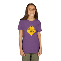 "Follow Jesus" Street Sign T Shirt - Youth Short Sleeve - Unisex Sizes YS-YXL