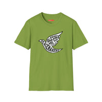 'Blessed Are the Peacemakers' Jesus Quote in Dove Shirt - Unisex Adult Tee Shirt - Sizes XS-5XL