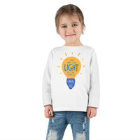 "You Are The Light Of The World" - Jesus Quote - Lightbulb Long Sleeve - Toddler T-Shirt - Sizes 2T-5T