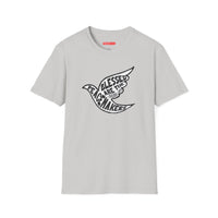 'Blessed Are the Peacemakers' Jesus Quote in Dove Shirt - Unisex Adult Tee Shirt - Sizes XS-5XL