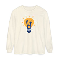 "Lit" Lightbulb - "You Are The Light Of The World" Jesus Quote - Unisex Adult Long Sleeve Tee Shirt - Sizes S-3XL