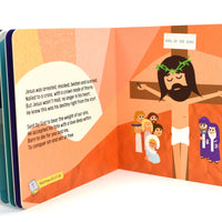 The Story of Jesus Book features 32 pages of full color, kid friendly illustrations that depict why God sent Jesus.