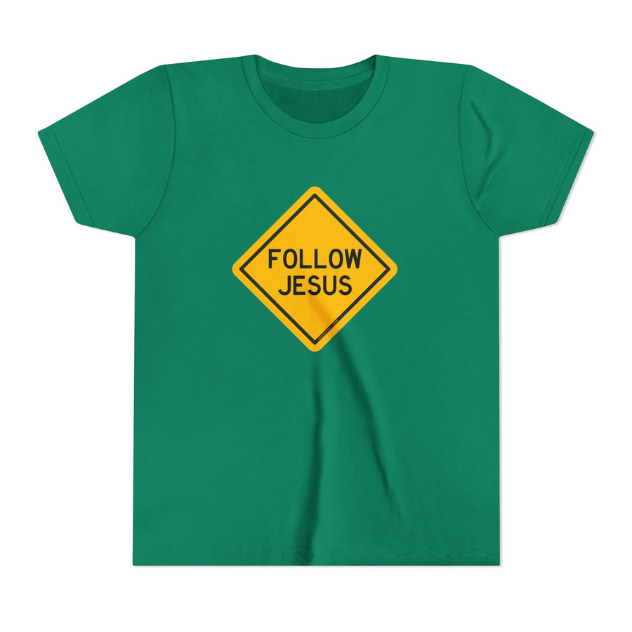 "Follow Jesus" Street Sign Shirt - Youth T-Shirt - Sizes Youth S-XL