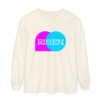 "Risen" Easter Resurrection - Unisex Adult Long Sleeve Tee Shirt - Sizes S-3XL