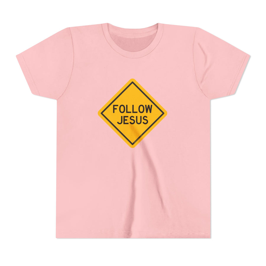 "Follow Jesus" Street Sign Shirt - Youth T-Shirt - Sizes Youth S-XL