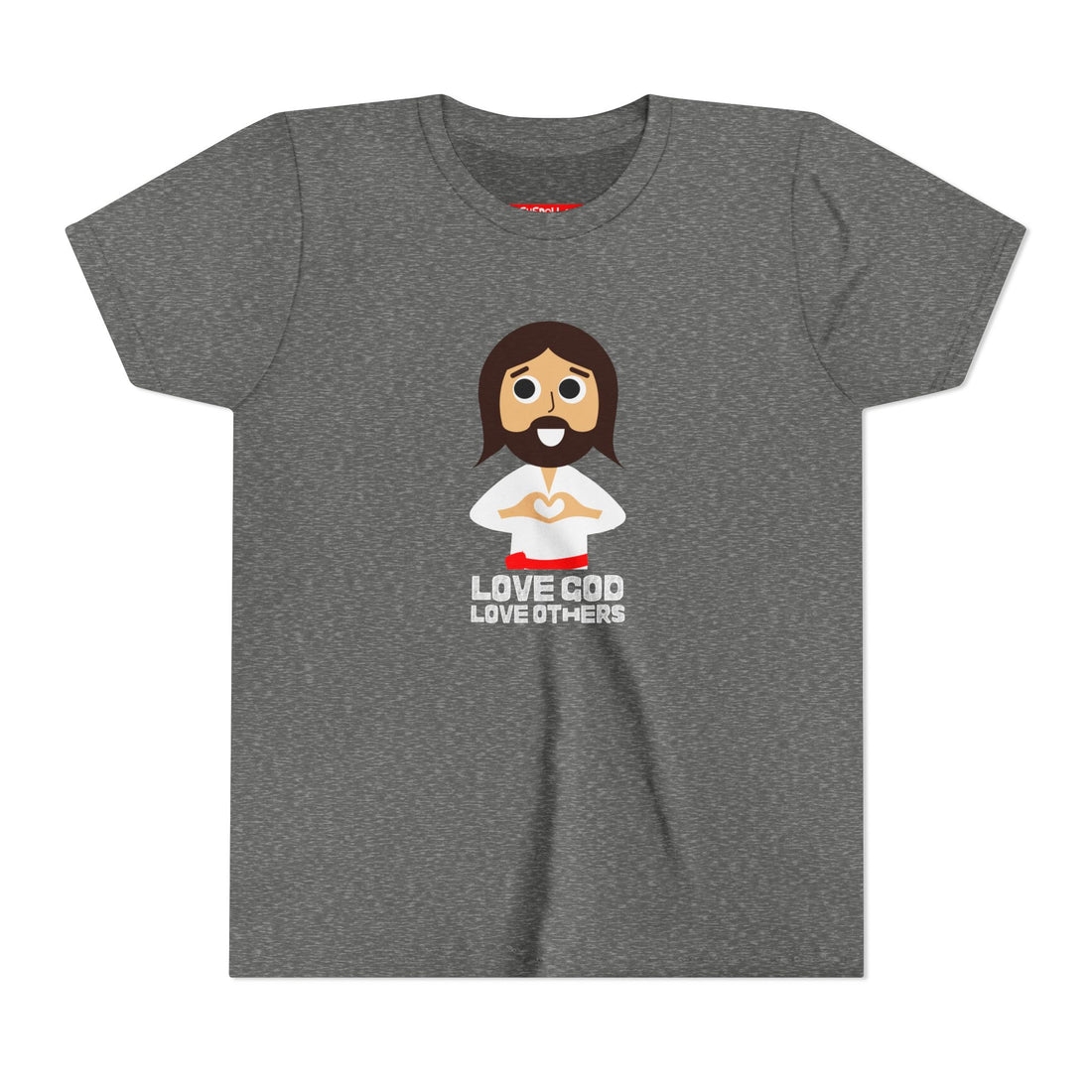 "Love God Love Others" Jesus Heart Shirt -  Youth T-Shirt - Sizes Youth S-XL