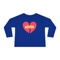 "Forgive" Heals Broken Hearts - Long Sleeve - Toddler T-Shirt -  Sizes 2T-5T