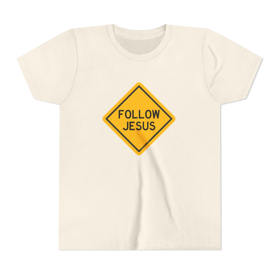 "Follow Jesus" Street Sign Shirt - Youth T-Shirt - Sizes Youth S-XL