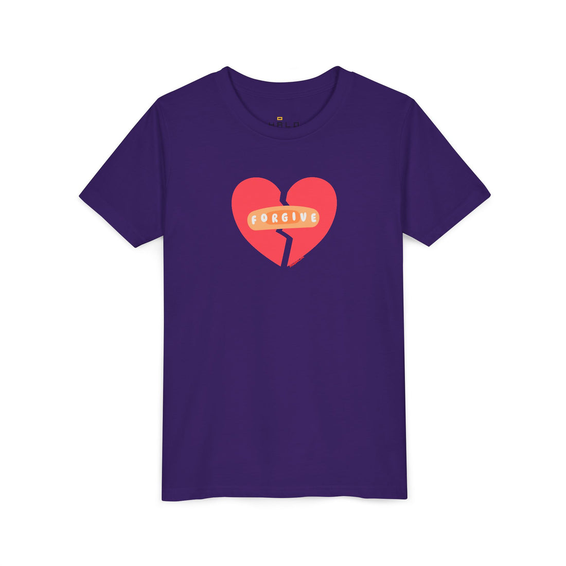 "Forgive" Heals Broken Hearts T Shirt - Youth Short Sleeve - Unisex Sizes YS-YXL