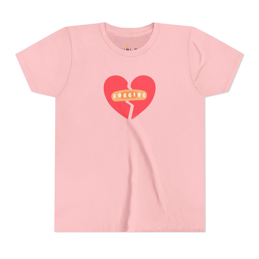 "Forgive" Heals Broken Hearts T Shirt - Youth Short Sleeve - Unisex Sizes YS-YXL