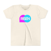 "Risen" Easter Resurrection T Shirt - Youth Short Sleeve - Unisex Sizes YS-YXL