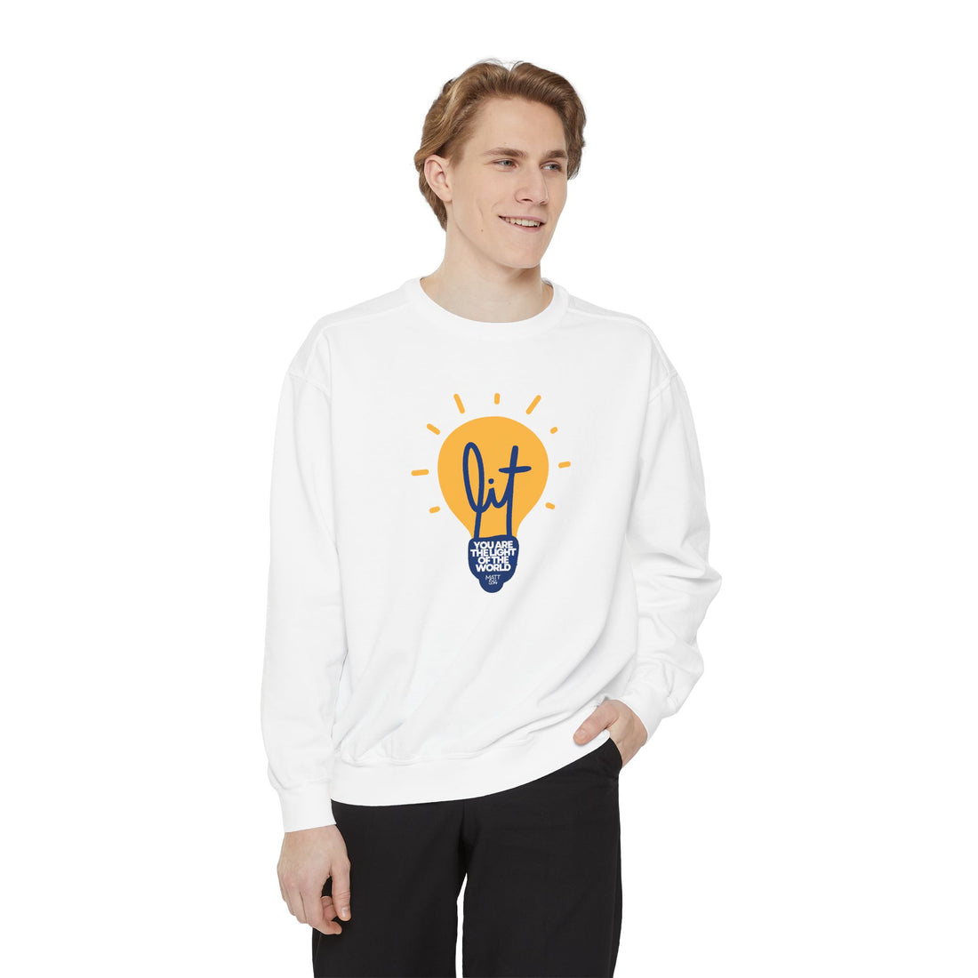 Idea Lightbulb Sweatshirt — "Out" Inspirational Graphic Crewneck