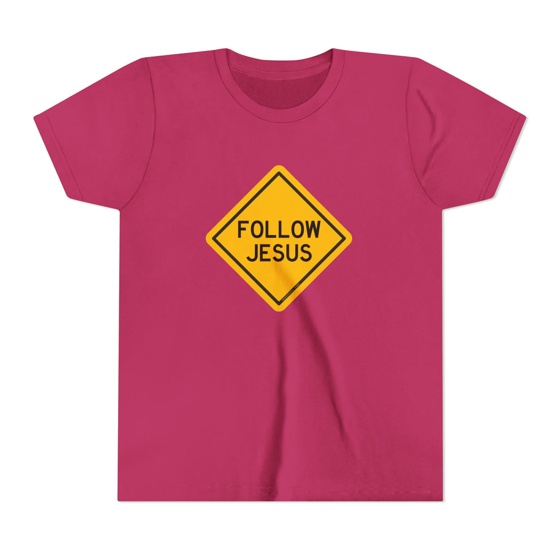 "Follow Jesus" Street Sign Shirt - Youth T-Shirt - Sizes Youth S-XL