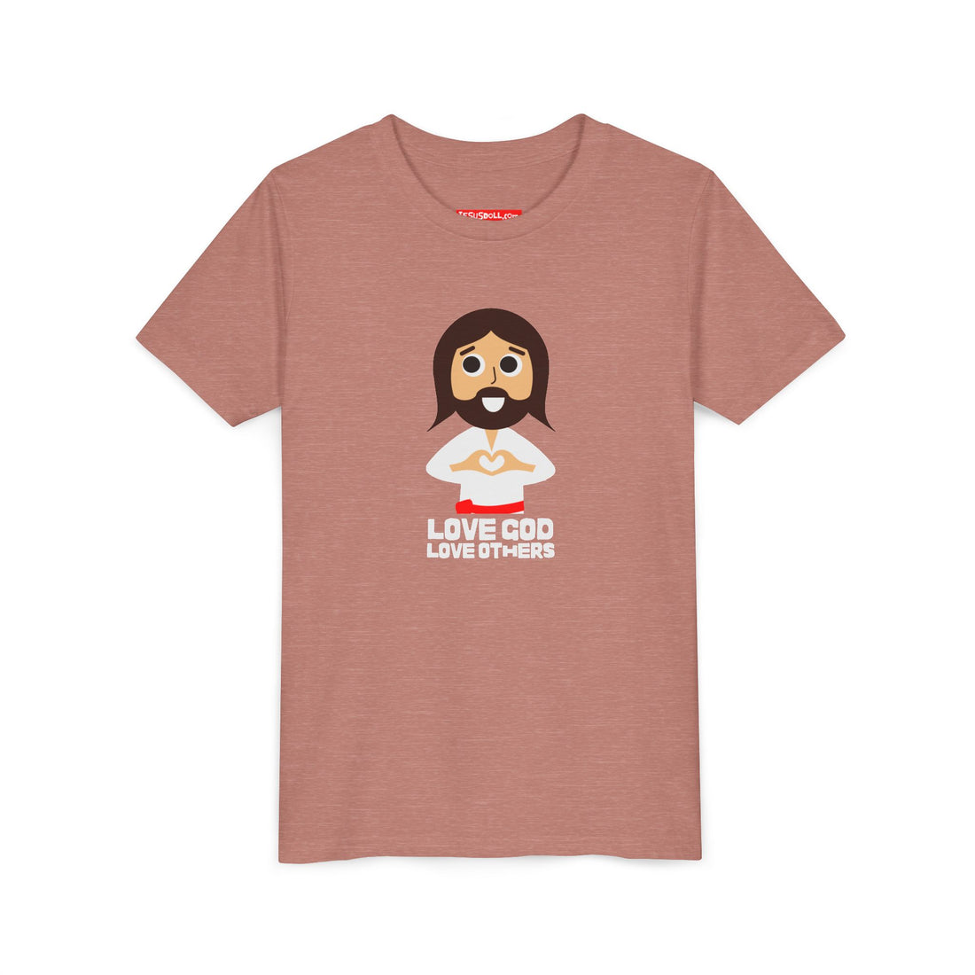 "Love God Love Others" Jesus Heart Shirt -  Youth T-Shirt - Sizes Youth S-XL