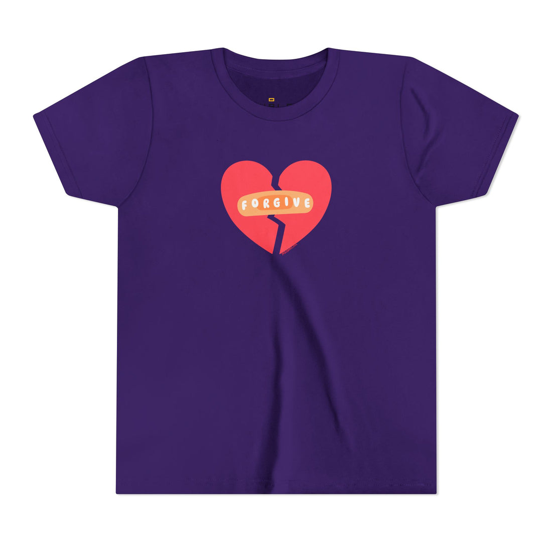 "Forgive" Heals Broken Hearts T Shirt - Youth Short Sleeve - Unisex Sizes YS-YXL