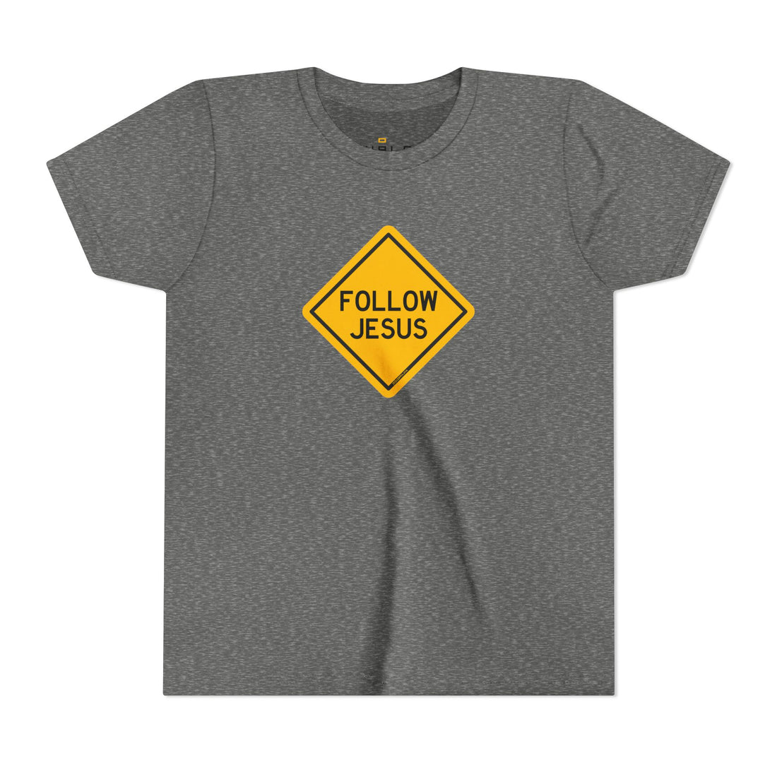 "Follow Jesus" Street Sign T Shirt - Youth Short Sleeve - Unisex Sizes YS-YXL