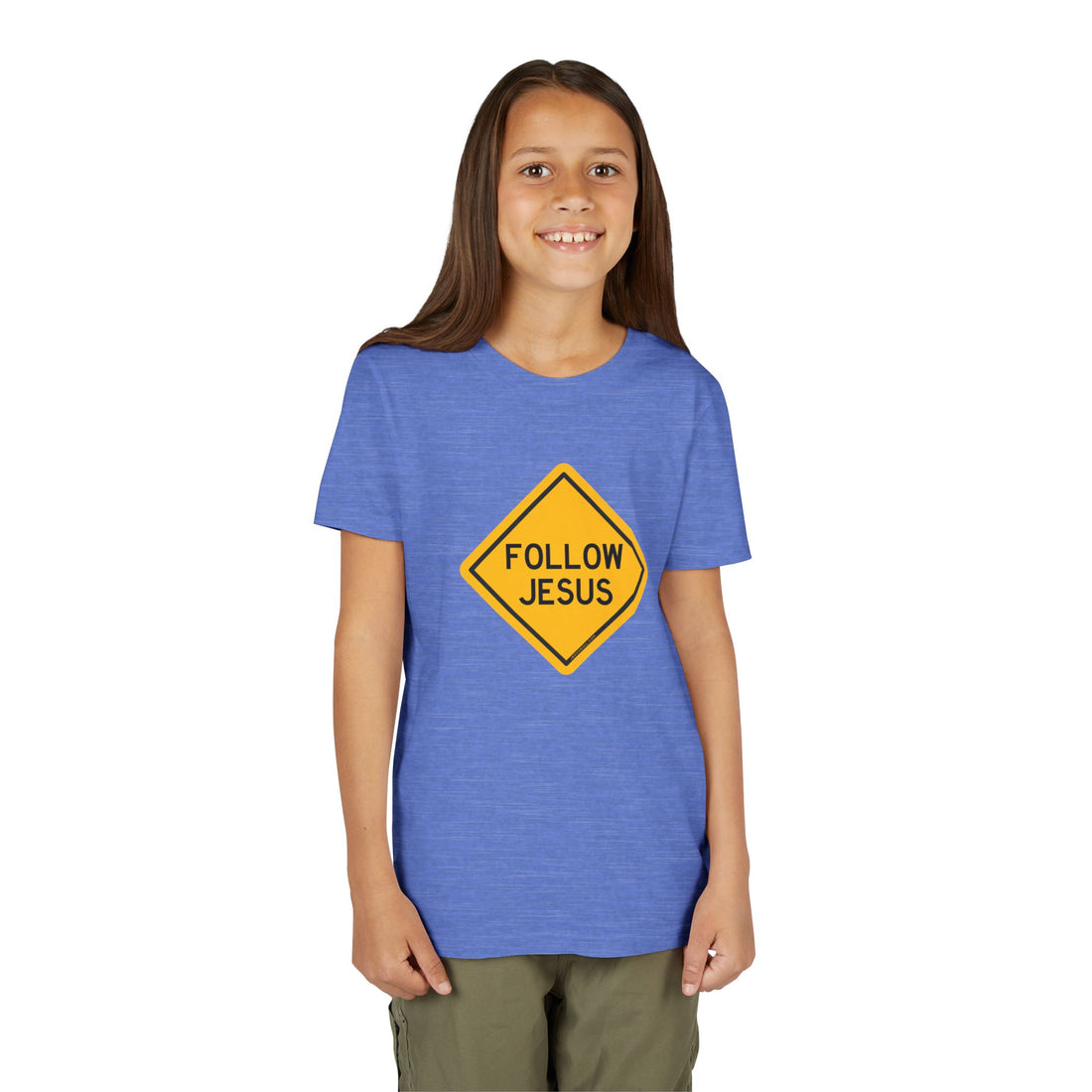 "Follow Jesus" Street Sign Shirt - Youth T-Shirt - Sizes Youth S-XL