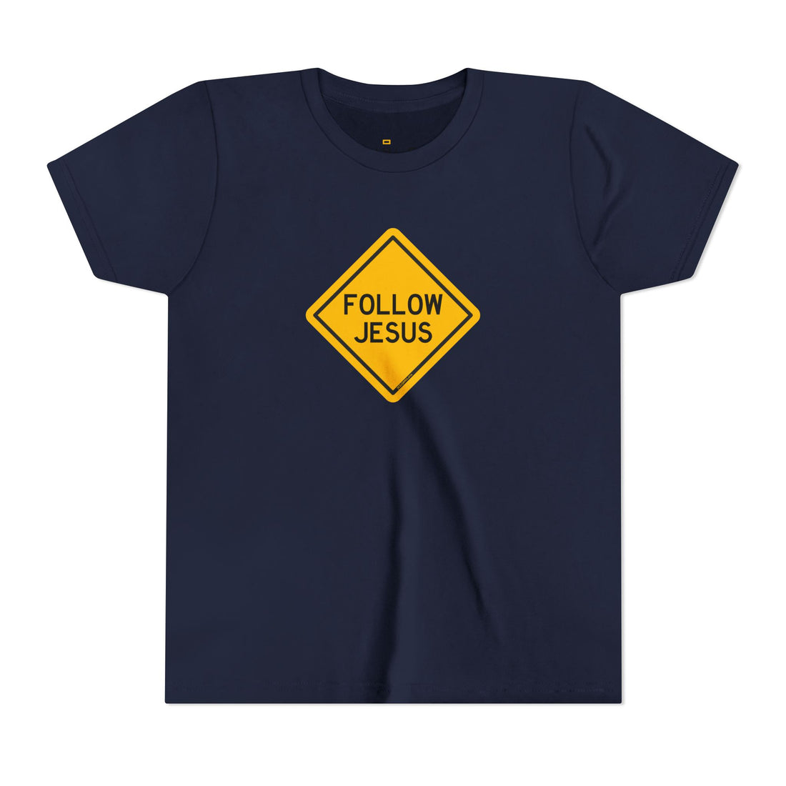 "Follow Jesus" Street Sign T Shirt - Youth Short Sleeve - Unisex Sizes YS-YXL