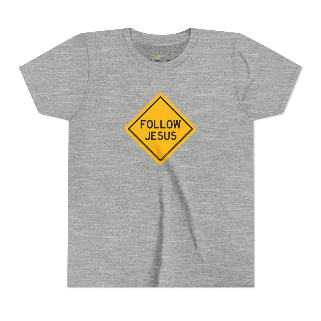 "Follow Jesus" Street Sign T Shirt - Youth Short Sleeve - Unisex Sizes YS-YXL