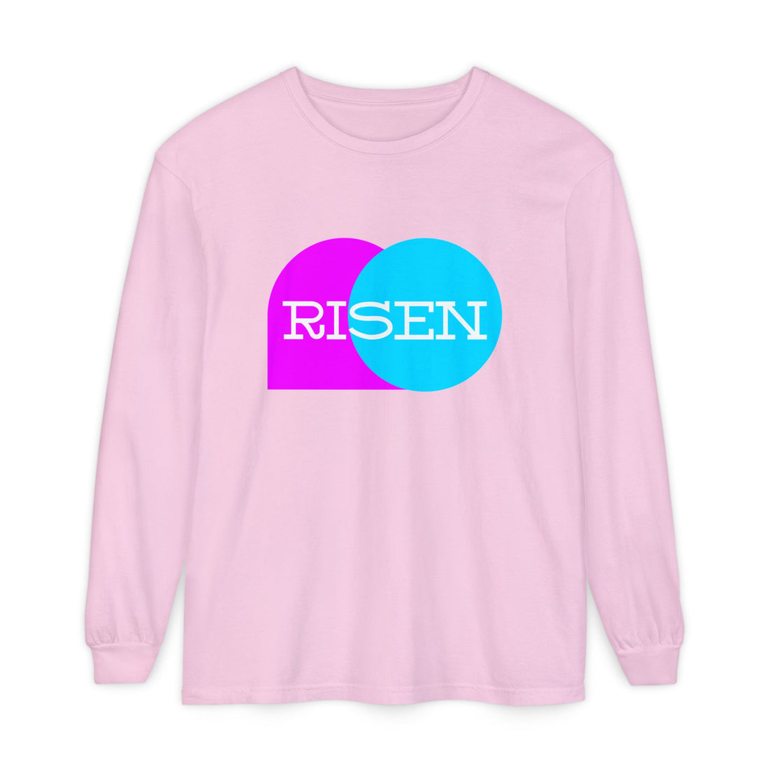 "Risen" Easter Resurrection - Unisex Adult Long Sleeve Tee Shirt - Sizes S-3XL