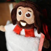 The Stocking Stuffer Jesus Doll is a plush Jesus that fits perfectly in a stocking.