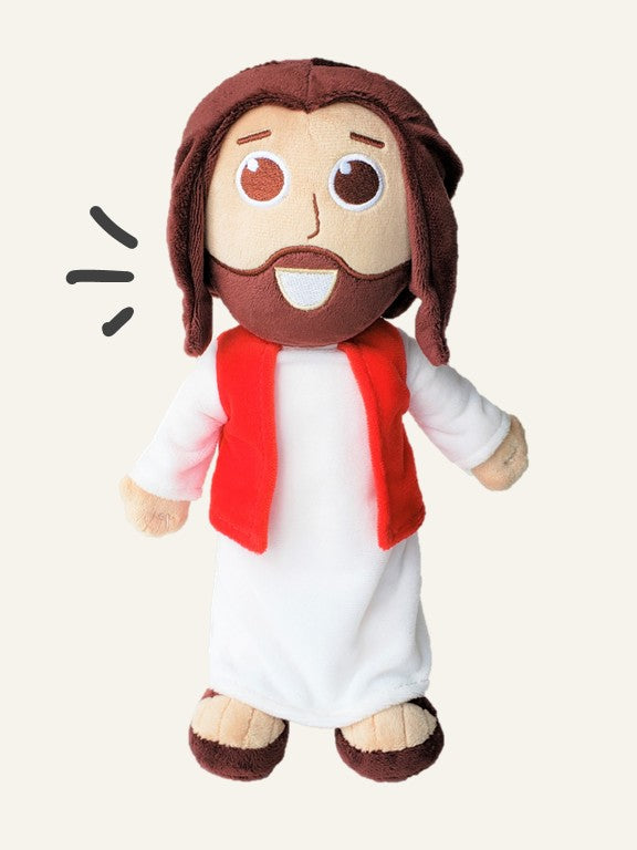 The Talking Jesus Doll - The Plush Jesus Doll that speaks 10 Bible Verses of Jesus.  A boys and girls gift idea for Easter, Baptisms, Birthdays and Christmas. 